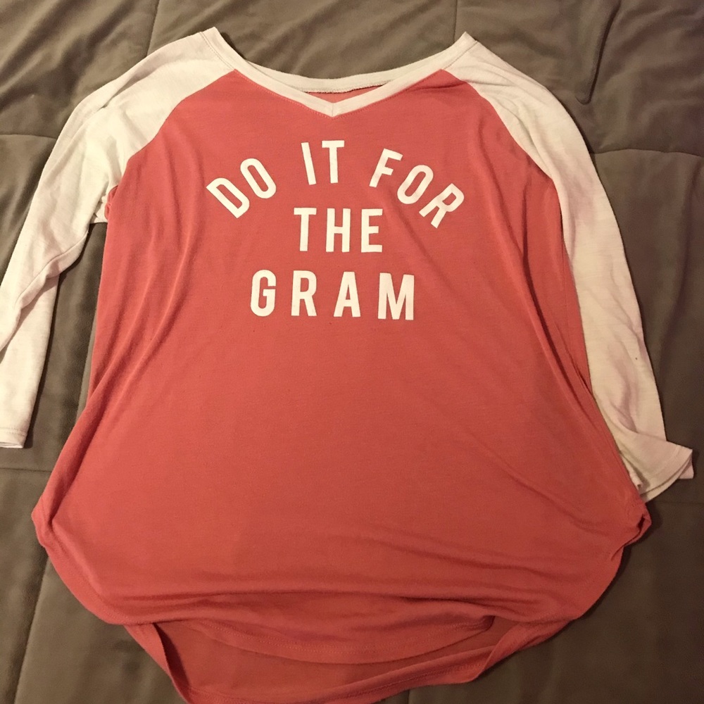 Pink with white sleepers graphic tee